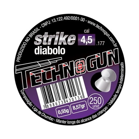 CHUMBINHO STRIKE DIABLO 4,5 MM C/ 250 UN