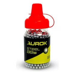 Esfera Aurok Steel Bbs 4,5 Mm Cromada, 1000Un