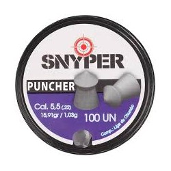 Chumbinho de Pressão Puncher Snyper 5.5 100 unid