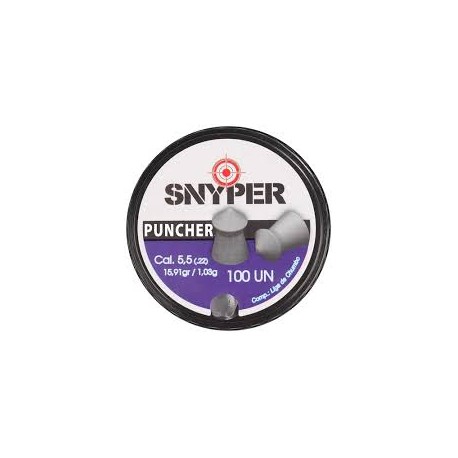 Chumbinho de Pressão Puncher Snyper 5.5 100 unid