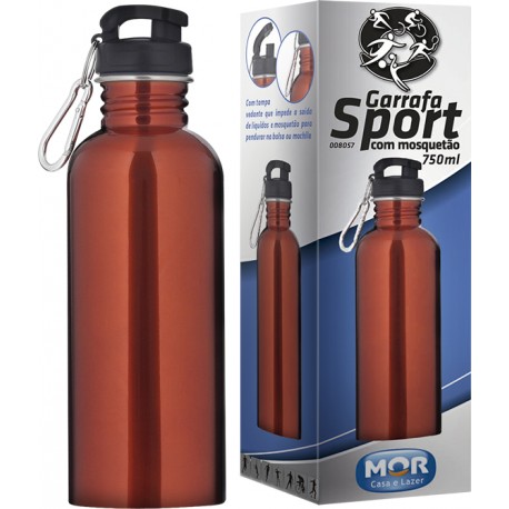 GARRAFA SPORT COM MOSQUETÃO - MOR