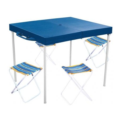 MESA PRÁTICA COM BANQUETAS - MOR