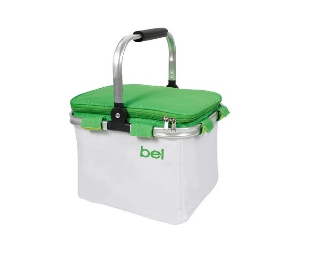 BOLSA VERDE E BRANCA
