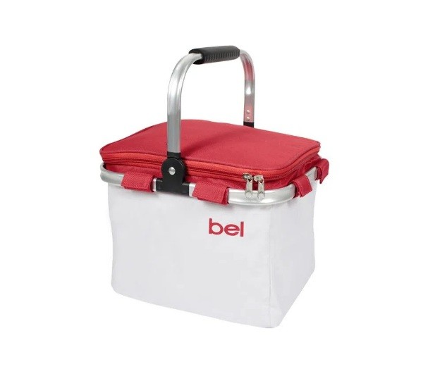 BOLSA VERMELHA E BRANCA